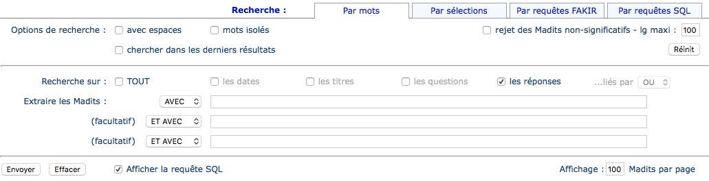Boîte recherche textuelle